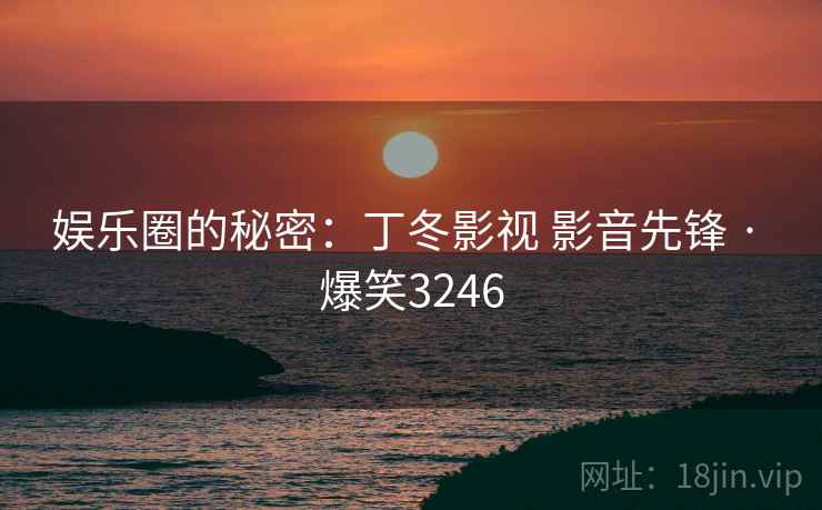 娱乐圈的秘密：丁冬影视 影音先锋 · 爆笑3246